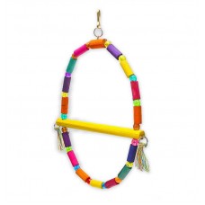 89349 - Brinquedo Balanço Arco Iris de Madeira | Golden Pets