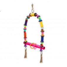 89352 - Brinquedo Balanço Mesclado de Madeira Colorido | Golden Pets