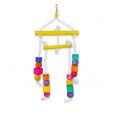 89361 - Brinquedo Balanço Mobile Luxo de Madeira Colorido | Golden Pets