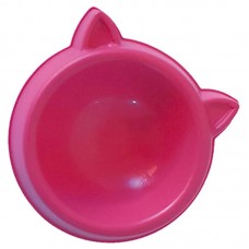 88112 - Comedouro Durapets 100ml Gato Luxo de Plástico Rosa