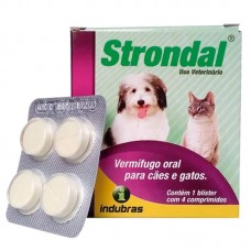 87038 - VERMIFUGO STRONDAL 4 COMPRIMIDOS