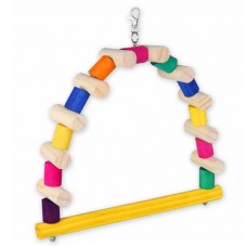 89353 - Brinquedo Balanço Papagaio de Madeira Colorido | Golden Pets