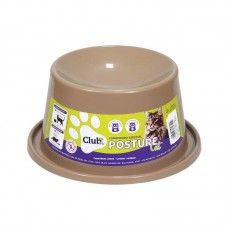 93893 - Comedouro Super Cat 200ml de Plástico Marrom l Club Pet