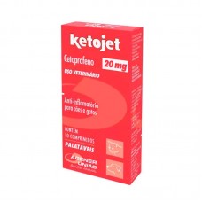 95424 - Anti-Inflamatório Ketojet 20mg Cetoprofeno l 10 Comprimidos