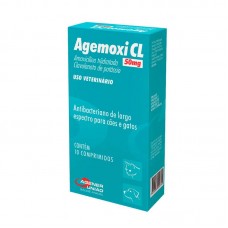95417 - Antibiótico Agemoxi Cl 50mg Amoxicilina Clavulanato I 10 Comprimidos