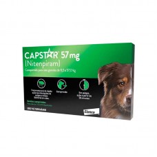 95407 - Antiparasitário Capstar 57mg para Cães I 6 Comprimidos