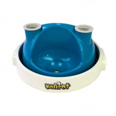 97697 - Comedouro e Bebedouro Automático Yan Pet 300ml de Plástico Azul Antiformiga