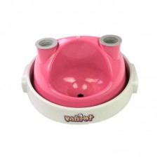 97698 - Comedouro e Bebedouro Automático Yan Pet 300ml de Plástico Rosa Antiformiga