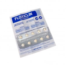 92221 - Antibiótico Floxiclin 50mg para Cães e Gatos I 10 Comprimidos