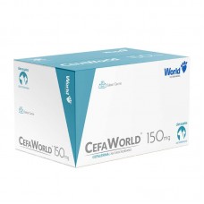 94287 - Antibiótico Cefa World 150mg Cefalexina e Antimicrobiano Sabor Carne