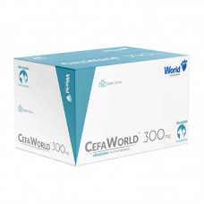 94289 - Antibiótico Cefa World 300mg Cefalexina e Antimicrobiano Sabor Carne
