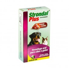 87039 - VERMIFUGO STRONDAL PLUS 4 COMPRIMIDOS