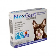 95243 - Antiparasitário Nexgard para Cães de 4,1 a 10kg I 3 Tabletes Mastigáveis