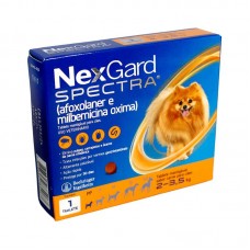 95432 - Antiparasitário Nexgard Spectra para Cães de 2 a 3,5kg I 1 Tablete Mastigável