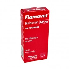 95415 - Anti-Inflamatório Flamavet 0,5mg Meloxicam l 10 Comprimidos