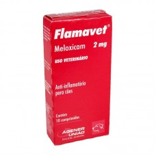 95416 - Anti-Inflamatório Flamavet 2mg Meloxicam l 10 Comprimidos