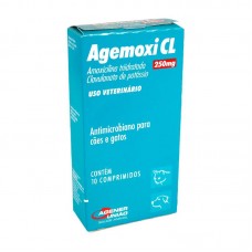 95418 - Antibiótico Agemoxi Cl 250mg Amoxicilina Clavulanato I 10 Comprimidos