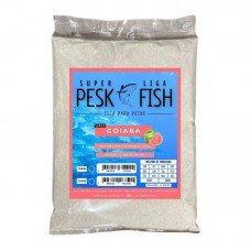 98219 - E UMA ISCA EM PO QUE PRECISA SER MISTURADA COM AGUA LOCAL, SABOR GOIABA E PACOTE DE 350 GRAMAS 