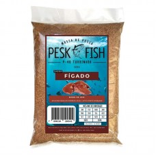 98207 - MASSA PARA PESCA TURBINADA SABOR FIGADO, DEVE SER HIDRATADA COM AGUA LOCAL E PACOTE COM 500 GRAMAS