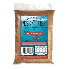 98204 - MASSA PARA PESCA TURBINADA SABOR MINHOCA, DEVE SER HIDRATADA COM AGUA LOCAL E PACOTE COM 500 GRAMAS