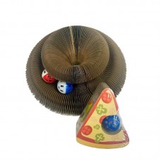 98248 - ARRANHADOR DE PAPELAO EM FORMATO DE ESPIRAL E COM BOLINHA INTERATIVA.