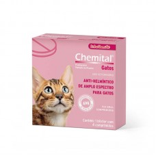 71208 - VERMIFUGO CHEMITAL P/GATOS C/4 COMP