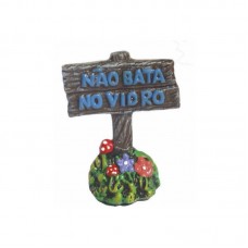 77113 - ENFEITE PLACA NAO BATA NO VIDRO