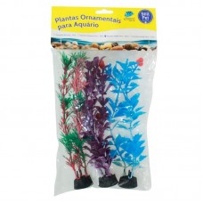 89868 - ENFEITE PLAST PLANTAS SORTIDAS P 6UN