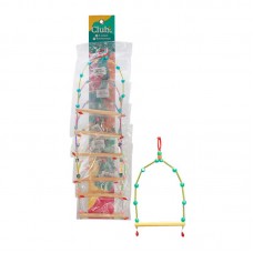 93780 - Brinquedo Balanço com Biju Luxo M Colorido I 6 Unidades Club Pet