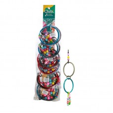 93784 - BRINQ PLAST ARGOLA DUPLA C/BIJU 6UN CLUB