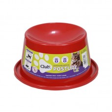 93891 - Comedouro Super Cat 200ml de Plástico Vermelho l Club Pet