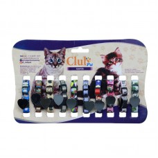 94059 - COLEIRA ELAST GATO PLACA CORACAO C/10UN