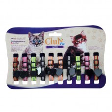 94061 - COLEIRA ELAST GATO BRILH PING CORAC 10UN