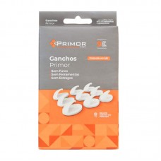 94113 - GANCHO PLAST ADESIVO P/TELA C/9UN