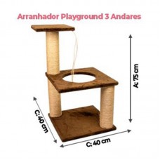 95383 - ARRANHADOR SISAL 3 ANDARES PLAYGROUND
