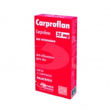 95425 - Anti-Inflamatório Carproflan 25mg Carprofeno l 14 Comprimidos Palatáveis